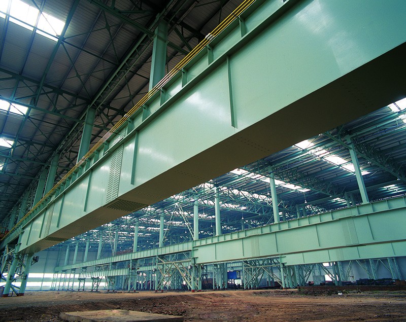 東北輕合金有限責(zé)任公司超大規(guī)模特種鋁合金板帶材項(xiàng)目壓延車間鋼結(jié)構(gòu)工程.jpg